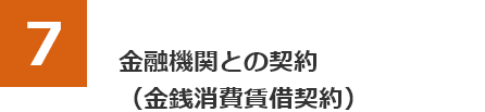 金融機関との契約（金銭消費賃借契約）